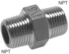 Double Nipples Stainless Steel NPT-Threads PN16