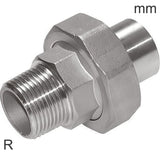 Imagen destacada de la colección - Double Nipples Stainless Steel R-Threads And Welding End With Conical Seal PN16