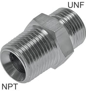 ORFS Double Nipples UNF/NPT-Threads PN630
