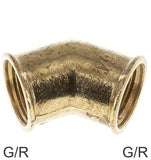 Imagen destacada de la colección - Angled Fittings 45deg Brass / Cast Iron / Stainless Steel G/R-Threads Female PN25