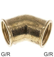 Angled Fittings 45deg Brass / Cast Iron / Stainless Steel G/R-Threads Female PN25