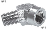 Imagen destacada de la colección - Angled Fittings 45deg Steel NPT-Threads Male/Female PN275