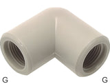 Imagen destacada de la colección - Angled Fittings 90deg Plastic G-Threads Female PN10