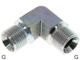 Imagen destacada de la colección - Angled Fittings 90deg Steel / Stainless Steel G-Threads Male With 60deg Hose Cone PN400