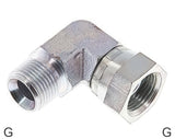 Imagen destacada de la colección - Angled Fittings 90deg Steel / Stainless Steel G-Threads Male/Female With 60deg Hose Cone PN475
