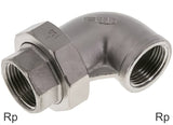 Imagen destacada de la colección - Angled Fittings 90deg Cast Iron / Stainless Steel Rp-Threads Female With Flat Seal PN25