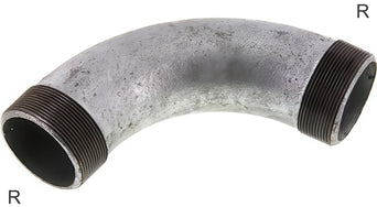 Threaded Elbow Pipe Fittings Cast Iron / Stainless Steel R-Threads PN25