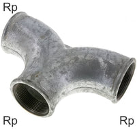 Tee Fittings Cast Iron Rp-Threads Female PN25