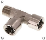 Imagen destacada de la colección - Tee Fittings Brass / Cast Iron / Stainless Steel G/R-Threads Male/Female L-Shape PN25