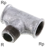 Imagen destacada de la colección - Tee Fittings Cast Iron / Stainless Steel R/Rp-Threads Male/Female T-Shape PN25
