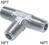 Imagen destacada de la colección - Tee Fittings Steel NPT-Threads Male PN345