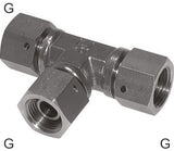 Imagen destacada de la colección - Tee Fittings Steel / Stainless Steel G-Threads Female With 60deg Hose Cone PN400