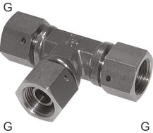 Tee Fittings Steel / Stainless Steel G-Threads Female With 60deg Hose Cone PN400
