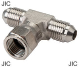 Imagen destacada de la colección - Tee Fittings Steel / Stainless Steel JIC-Threads Male/Female T-Shape PN350