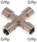 Imagen destacada de la colección - Cross Fittings Brass / Cast Iron / Stainless Steel G/Rp-Threads Female PN25