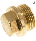 Imagen destacada de la colección - Closing Plugs Brass / Stainless Steel G-Threads Outer Hex And Collar PN40