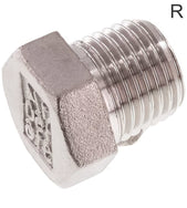 Closing Plugs Plastic / Stainless Steel R-Threads Outer Hex PN16