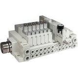 Imagen destacada de la colección - SMC Cassette-Type Manifolds With Circular Connector For SV1000 Valves