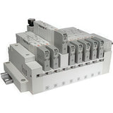 Imagen destacada de la colección - SMC Cassette-Type Manifolds With D-Sub For SV2000 Valves