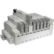 SMC Cassette-Type Manifolds With D-Sub For SV2000 Valves