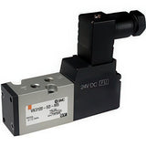 Imagen destacada de la colección - SMC 5/2-Way In-Line Pneumatic Solenoid Valves With Rubber Seal VK3000