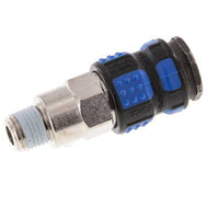 DN 7.2 Air Coupling Sockets Male Threads, Ball Lock And Plastic Sleeve