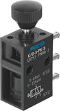 Imagen destacada de la colección - Festo 3/2-Way Button Activated Pneumatic Valves With Push-in Connector