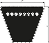 Imagen destacada de la colección - Z 10x6 Mm Classic Imperial V-Belts DIN 2215
