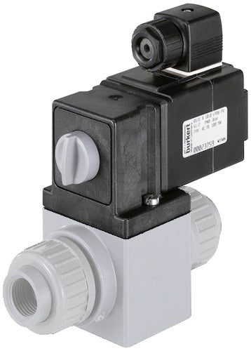 Solenoid Valve 25mm Welded Sleeves NC Plastic EPDM 0-0.5bar/7psi 230VAC 0131 121424