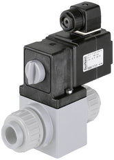 Solenoid Valve 25mm Welded Sleeves NC Plastic EPDM 0-0.5bar/7psi 230VAC 0131 121424
