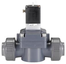 Solenoid Valve 50mm Glued Sleeves NC Plastic FKM 0.5-6bar/7-87psi 24VDC 142 122061