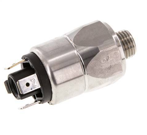 1 to 10bar SPDT Stainless Steel Pressure Switch G1/4'' 250VAC Flat Connector EPDM
