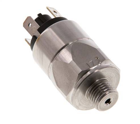 10 to 50bar SPDT Stainless Steel Pressure Switch G1/4'' 250VAC Flat Connector EPDM