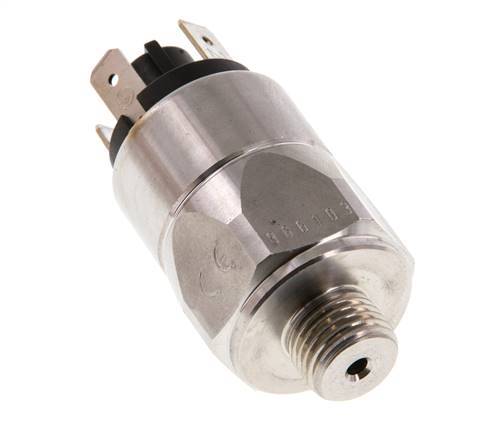 10 to 100bar SPDT Stainless Steel Pressure Switch G1/4'' 250VAC Flat Connector