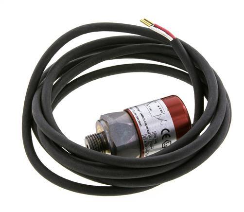 0.3 to 1.5bar SPDT Steel Pressure Switch G1/4'' 250VAC 3-wire Cable 2m