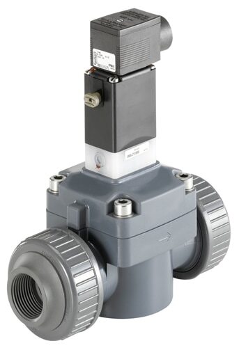 Solenoid Valve NPT 2'' NO PVC EPDM 0.5-6bar/7-87psi 24VAC 0142 464420
