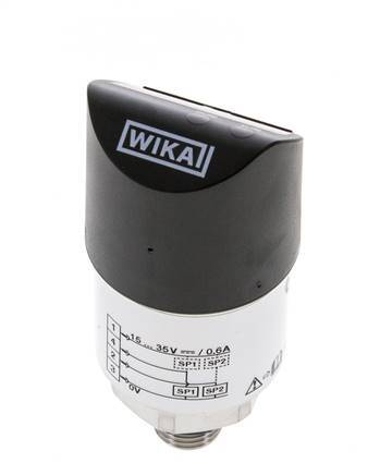 0 to 400bar Stainless Steel Wika Electronic Pressure Switch G1/4'' 1VDC IO-Link 4-pin M12 Connector