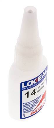 Loxeal Instant Adhesive 20ml Transparent 8-15s Curing Time Metal, Plastic And Neoprene/Nbr Surfaces