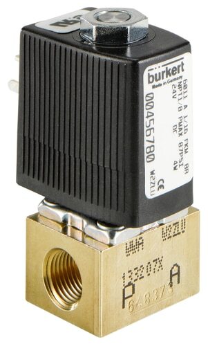Solenoid Valve G1/8'' NC Brass FKM 0-3bar/44psi 24VDC 6011 157721