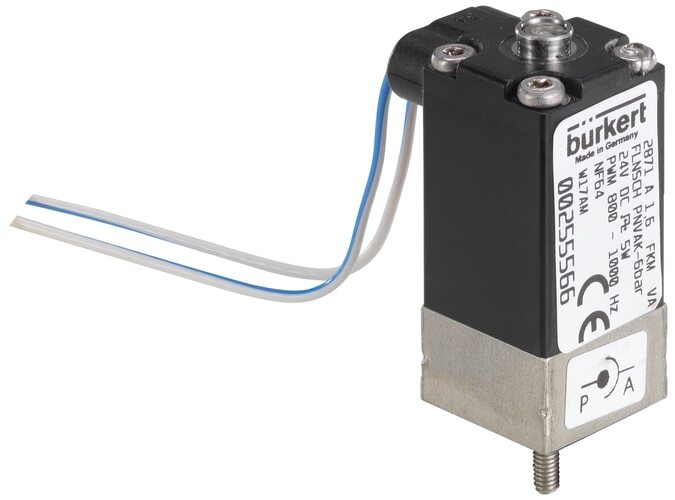 Solenoid Valve 20x20 mm SFB flange NC Stainless steel PCTFE -1-10bar/-15-145psi 12VDC 2871 313135