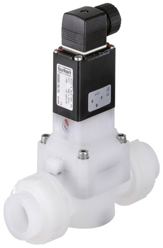 Solenoid Valve 31 mm Welded Sleeves NC PVDF FKM 0.5-6bar/7-87psi 110VAC 0142 89943