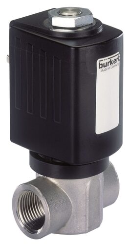 Solenoid Valve NPT 1/4'' NO Stainless steel PTFE/FKM 0-30bar/435psi 24VDC 6027 360760