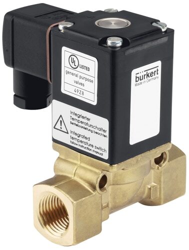 Solenoid Valve G1/2'' NC Brass EPDM 0-16bar/232psi 110VAC/DC Vacuum Anti-Waterhammer 0290 58544