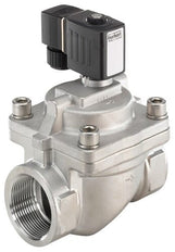 Solenoid Valve NPT 1/2'' NO Stainless steel FKM 0.2-16bar/3-232psi 24VDC Anti-Waterhammer 6281 306578