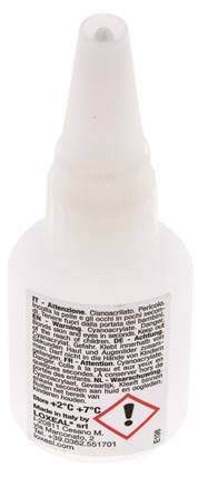 Loxeal Instant Adhesive 20ml Transparent 2-5s Curing Time Metal, Plastic, Neoprene/Nbr, Epdm And Rubber Surfaces