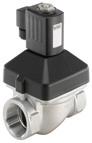 Solenoid Valve NPT 1 1/4'' NC Stainless steel FKM 0-10bar/145psi 240VAC Anti-Waterhammer 6213 333907