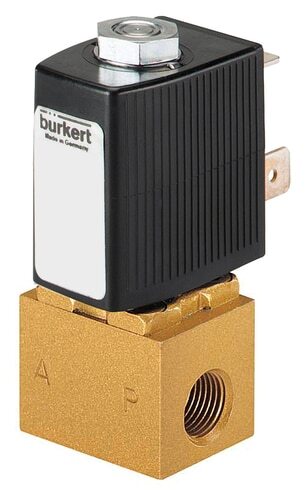 Solenoid Valve G1/8'' NC Brass FKM 0-4.5bar/65psi 12VDC 6011 250625