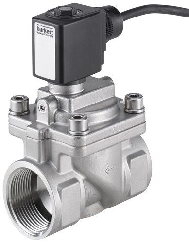 Solenoid Valve G1'' NC Stainless steel EPDM 0.2-16bar/3-232psi 230VAC/DC Anti-Waterhammer Drinking Water ATEX 6281 378217