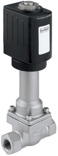Solenoid Valve G1/4'' NC Stainless steel PTFE 0-10bar/145psi 24VAC/DC Vacuum -200 - 180°C (-328 - 356°F) 6026 367643