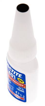 Loctite Instant Adhesive 5ml Transparent 3-11s Curing Time Metal, Plastic And Rubber Surfaces